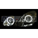 Gs300 (eagle eyes) Фара левая+правая (комплект), тюнинг, линзованная, со светящимся ободком (EAGLE EYES), внутри хромированная для Lexus GS 300/430