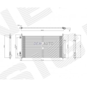 Радиатор кондиционера для Acura - MDX