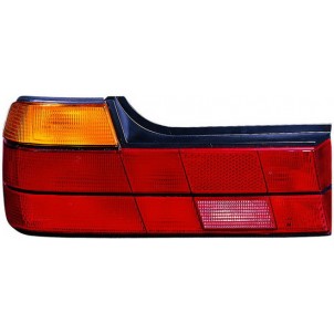 E32 Фонарь задний внешний левый тюнинг прозрачный с диодным габаритом , стоп сигналом хрустальный красно-тонированный  для BMW - E32  7-series