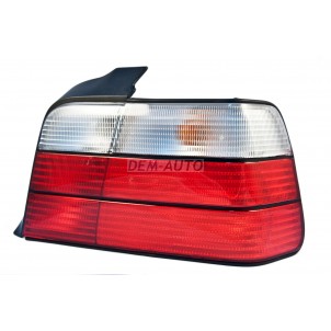 E36  Фонарь задний внешний правый диодный стоп сигнал , указатель поворота хрустальный красно-белый для BMW - E36  3-series