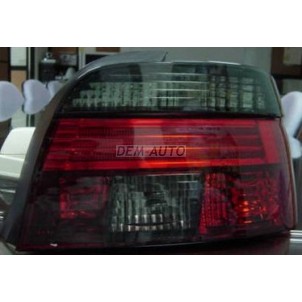 E39 { led}+  Фонарь задний внешний левый+правый (комплект) прозрачный хрустальный красно-тонированный {дизайн под LED}  (Depo) для BMW - E39  5-series