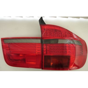 X5    Фонарь задний внешний+внутренний левый+правый (комплект) тюнинг с диодами внешними красно-тонированный (Depo) для BMW - E70 X5