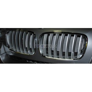 X6 + Решетка радиатора левая+правая (комплект) хромированно-серая для BMW - E71 X6