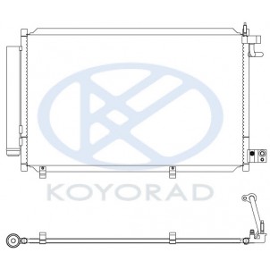 Fiesta (koyo) Конденсатор кондиционера (KOYO) для Ford Fiesta - 7 поколение - MK7
