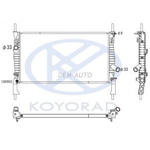 Transit (koyo)  Радиатор охлаждения (KOYO) без кондиционера (см.каталог) для Ford Transit -