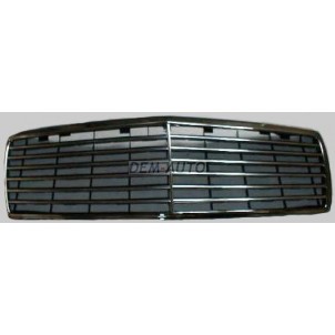 W140 {600}13   Решетка радиатора в сборе с рамкой 13 молдингами хромированно-черная {600} (Тайвань) для Mercedes - W140 sedan