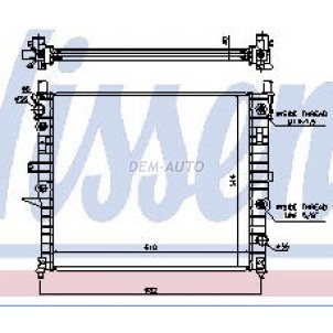 W163/ml (nissens)  Радиатор охлаждения (NISSENS) (см.каталог) для Mercedes - W163 ML