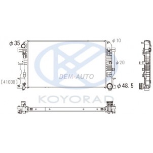 Sprinter {crafter 06-}mt (koyo) Радиатор охлаждения (см.каталог) механика (KOYO) для Volkswagen Crafter