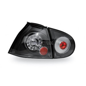 Golf   Фонарь задний внешний+внутренний левый+правый (комплект) тюнинг прозрачный с диодами  (JUNYAN) внутри черный (Junyan)