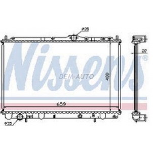S40 {+v40} (nissens) (nrf) (geri)  Радиатор охлаждения (NISSENS) (NRF) (GERI) (см.каталог) для Volvo S40 - /V40 I поколение