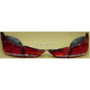 Avante {elantra 10-}   (eagle eyes)  Фонарь задний внешний+внутренний левый+правый (КОМПЛЕКТ) тюнинг с диодами (EAGLE EYES) красно-белый для Hyundai Elantra - 5 поколение - MD / Avante  