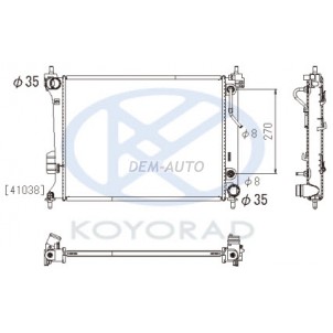 I20 at (koyo) Радиатор охлаждения автомат (KOYO) для Hyundai - i20