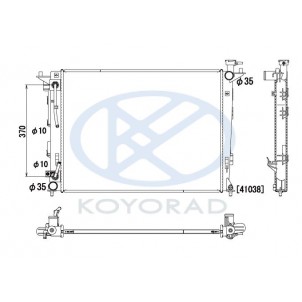 Ix35 {kia sportage 10 (mot g4kd)}at (koyo) Радиатор охлаждения (бензин) AT, {IX35, KIA SPORTAGE 10- (mot. G4KD)} для Hyundai - ix 35