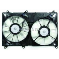 Rx300 {ty harier/highlander 00-}    Мотор+вентилятор радиатора охлаждения двухвентиляторный с корпусом (Тайвань)