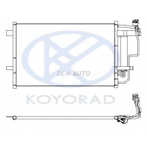 3 (koyo) Конденсатор кондиционера (KOYO) для Mazda 3 - 2 поколение BL