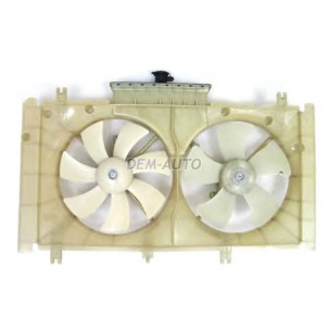 6  at   Мотор+вентилятор радиатора охлаждения двухвентиляторный автомат с кондиционером (Китай)