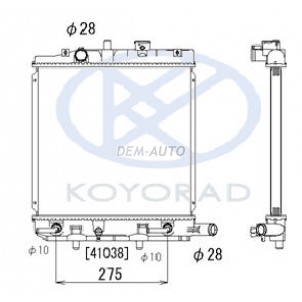 Demio {festiva wagon} at (koyo) Радиатор охлаждения автомат (KOYO) для Mazda Demio DW DY