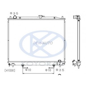 Pajero {07 (525x695mm)} attd (koyo) Радиатор охлаждения автомат (дизель) TD (KOYO) {07- (525x695mm)} для Mitsubishi Pajero / Montero - 3 поколение