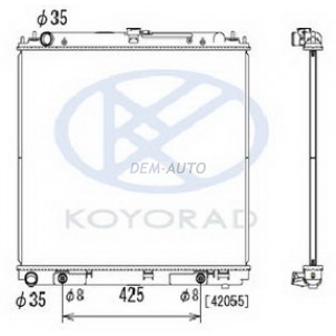 Patfinder {navara 06-} at 2.5(koyo) Радиатор охлаждения автомат 2.5 (турбодизель) (KOYO) для Nissan Navara - D40