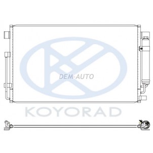Teana {13-} (koyo) Конденсатор кондиционера с осушителем (KOYO) для Nissan Teana - J33