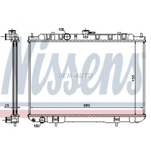 X-trail mt 2 2.5 (nrf) (geri) (nissens) Радиатор охлаждения механика (NRF) (GERI) (NISSENS) для Nissan X-Trail - T30