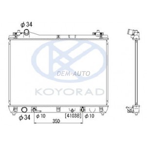 G.vitara 2 at (koyo) Радиатор охлаждения 2 автомат (KOYO) для Suzuki Grand Vitara - JT