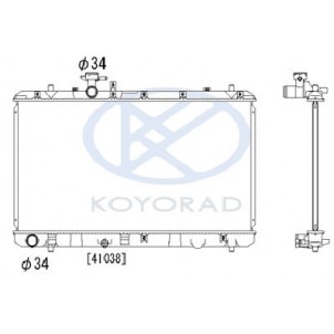 Sx-4 1.5 1.6 mt (koyo) Радиатор охлаждения 1.5 1.6 механика (KOYO)