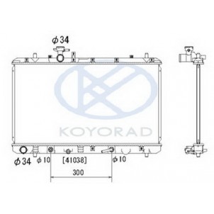 Sx-4 1.5 1.6 at (koyo) Радиатор охлаждения 1.5 1.6 автомат (KOYO)