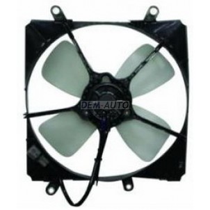 Carina e +mt   Мотор+вентилятор радиатора охлаждения с корпусом механика (Тайвань) для Toyota Carina - E / Corona / Caldina