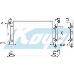 Corolla at 1.4 1.6 (koyo) Радиатор охлаждения автомат 1.4 1.6 (KOYO) 
