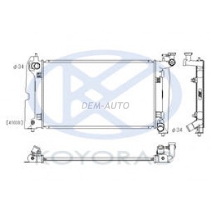 Corolla {avensis 03 1.8 mt} mt 1.4 1.6 (koyo) Радиатор охлаждения механика 1.4 1.6 (KOYO) для Toyota Avensis - 2 поколение / 2 поколение рестайлинг