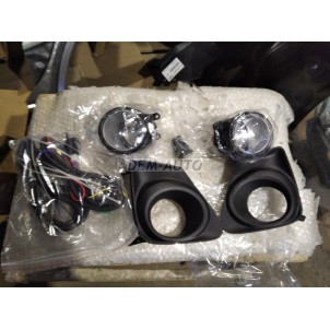 Corolla   Фара противотуманная левая+правая (комплект) с проводкой , кнопкой , решетками бампера черными , (СЕДАН)