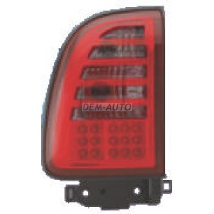 Rav4  Фонарь задний внешний левый+правый (комплект) тюнинг с диодным стоп сигналом прохрачный хрустальный красно-тонированный